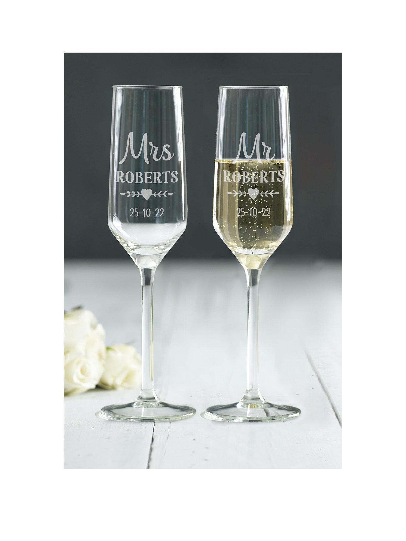 Personalised mr cheap and mrs glasses