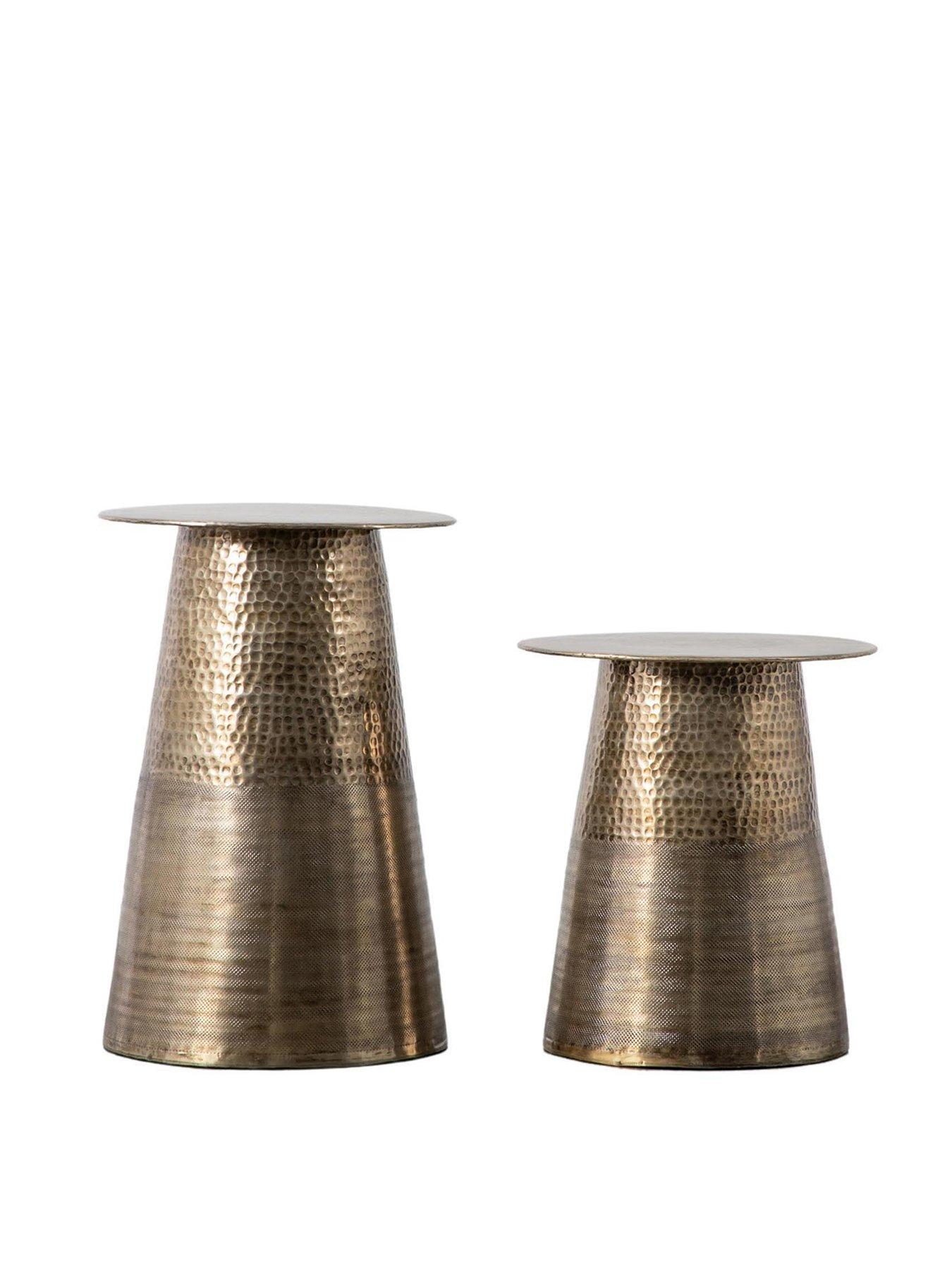 Image 2 of 3 of Gallery Direct Set of 2&nbsp;Jacques Metal Round&nbsp;Side Tables