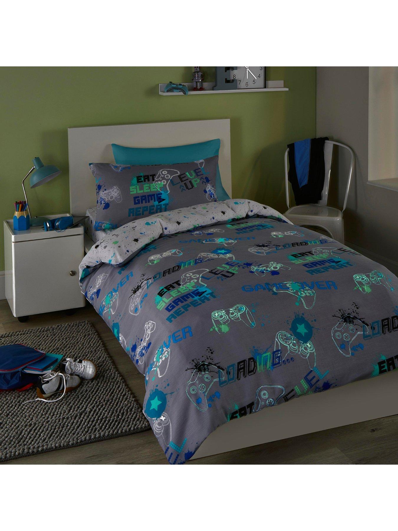 bedlam-game-glow-in-the-dark-single-duvet-cover-set-multiback