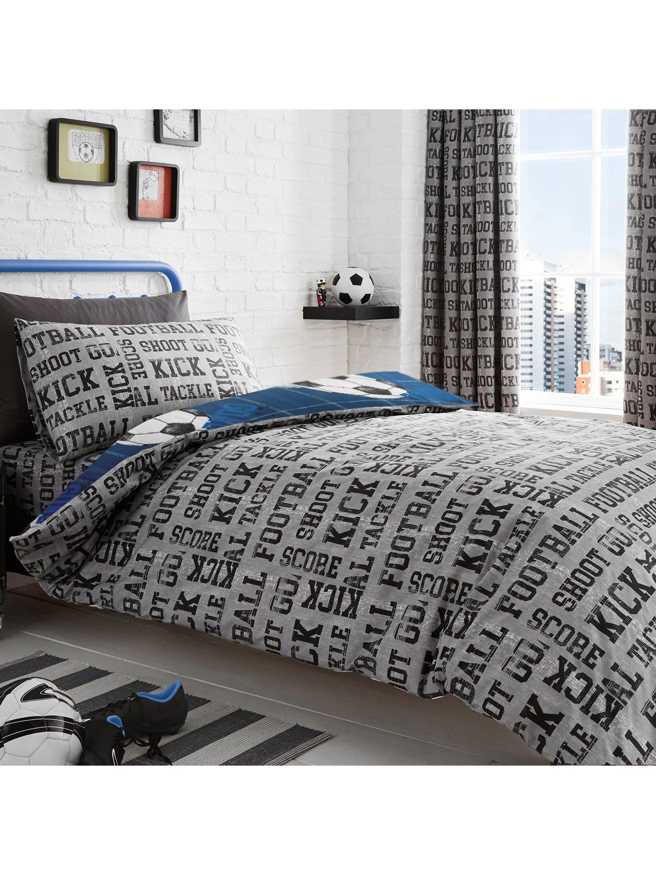 Image 2 of 2 of Bedlam Football Duvet Cover Set - Blue