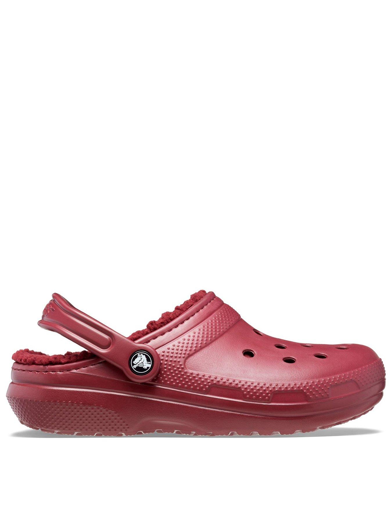 Red lined crocs new arrivals