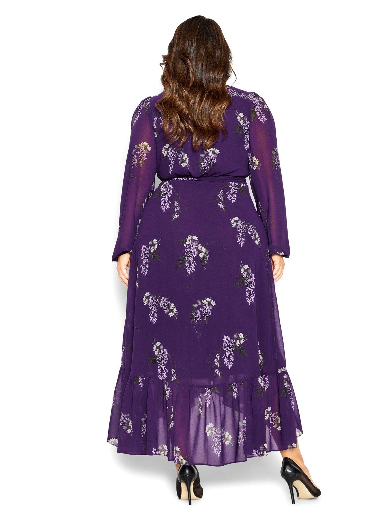 Image 2 of 3 of City Chic Grace Maxi Dress - Floral