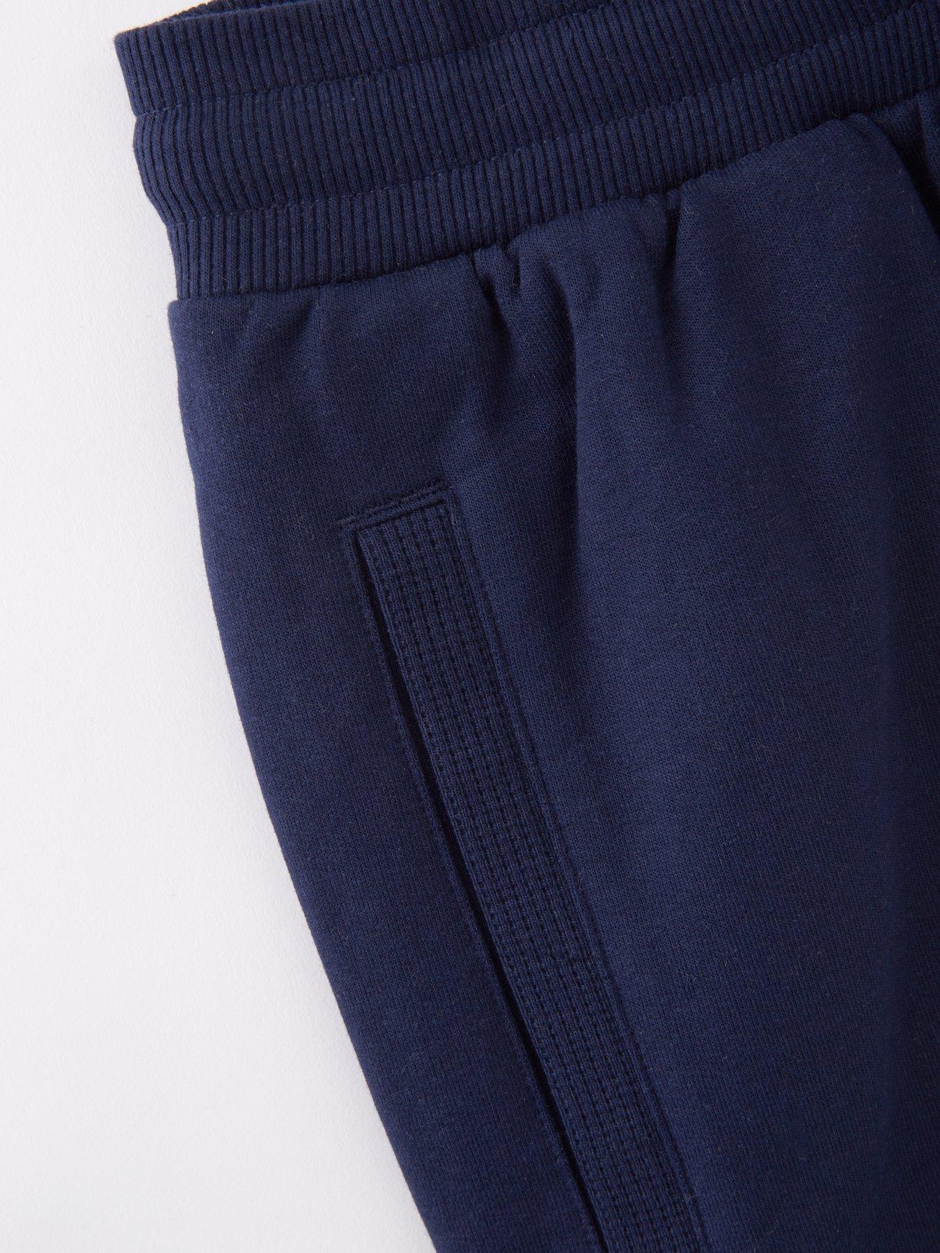 Image 5 of 5 of Everyday Boys Cotton Rich Essential Jogger Shorts (2 Pack) - Navy/Grey