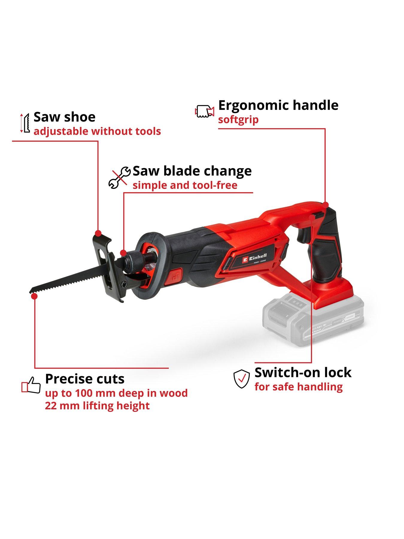 Image 3 of 8 of Einhell PXC Cordless Reciprocating Saw - TE-AP 18 Li-Solo (18V without battery)