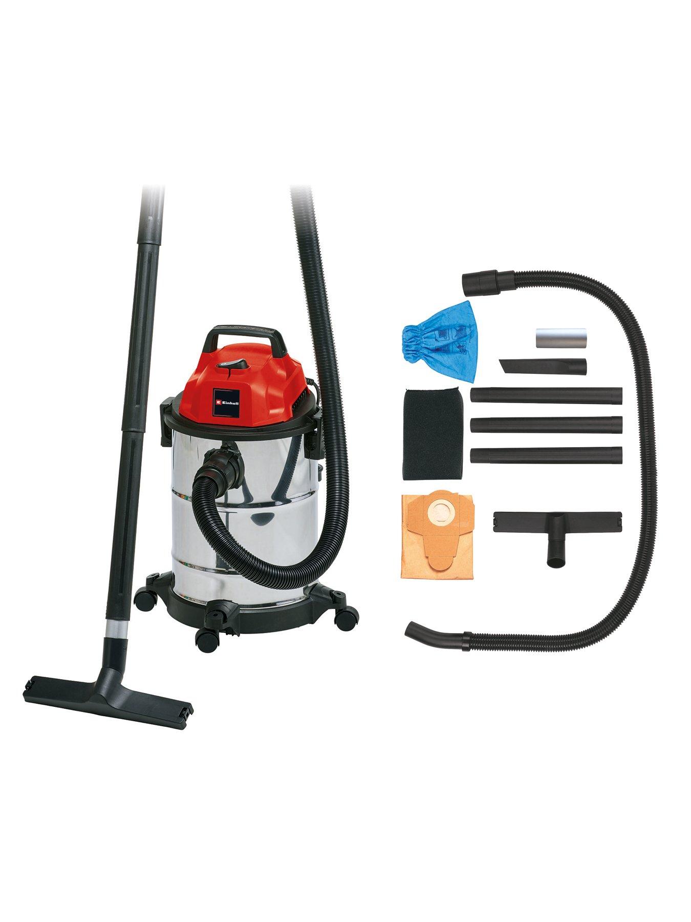 einhell-corded-20l-stainless-steel-wet-amp-dry-vac-tc-vc-1820-sstillFront