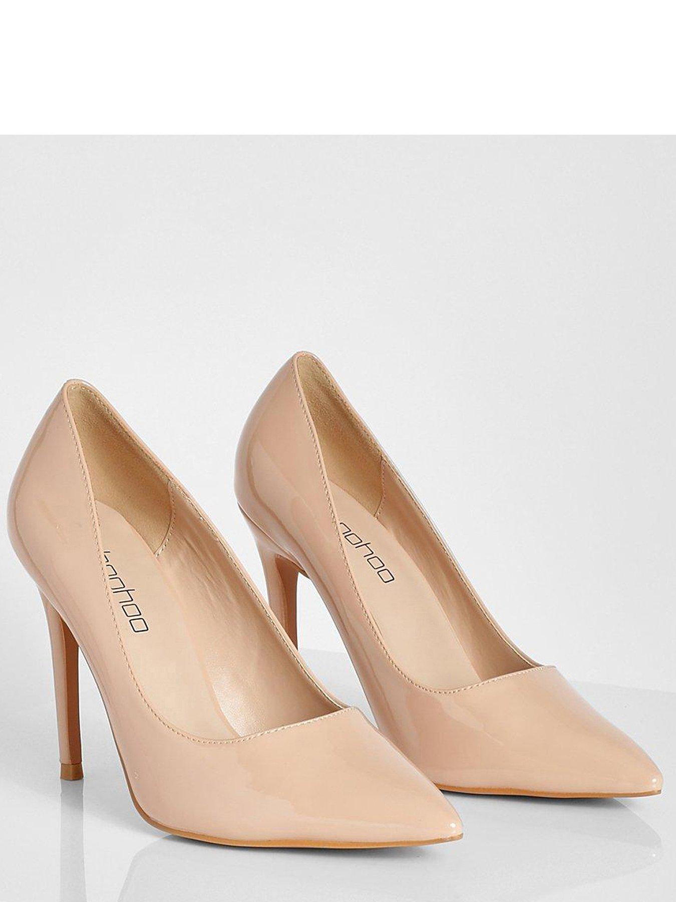 Nude store pointed heels