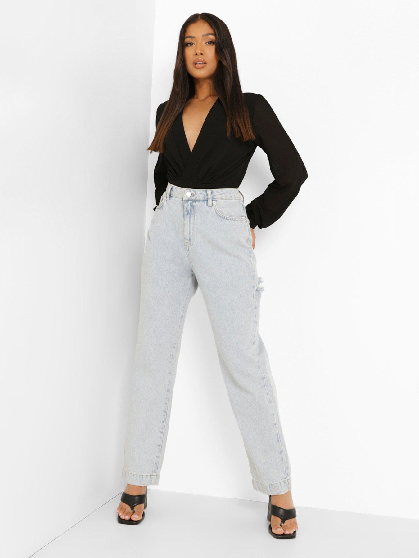 Boohoo Boohoo Wrap Chiffon Sleeve Bodysuit Very Ireland