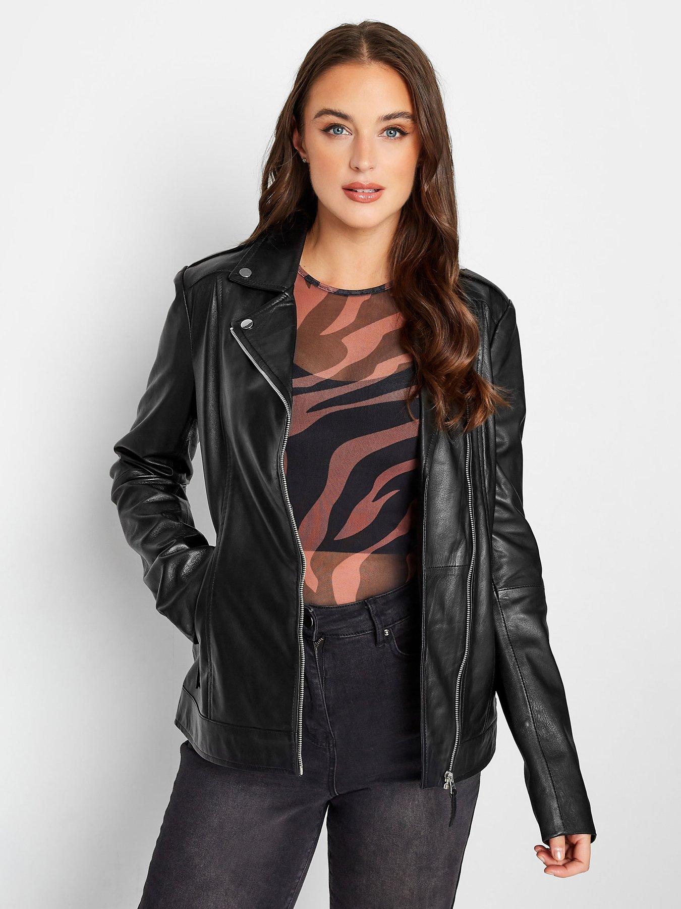 Long tall sally leather jacket best sale