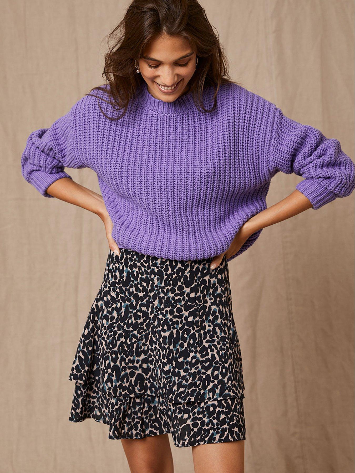 Mint velvet zebra skirt sales