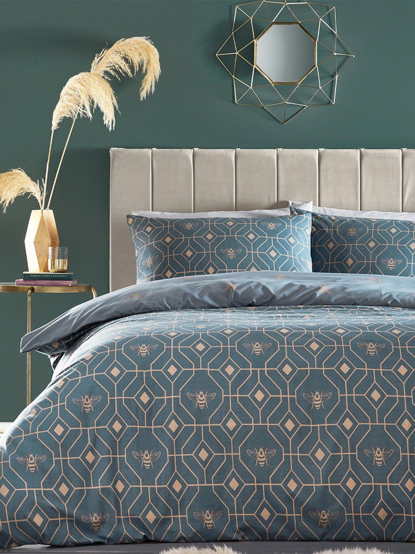 Image 1 of 3 of Furn Bee Deco Duvet Cover Set - French Blue