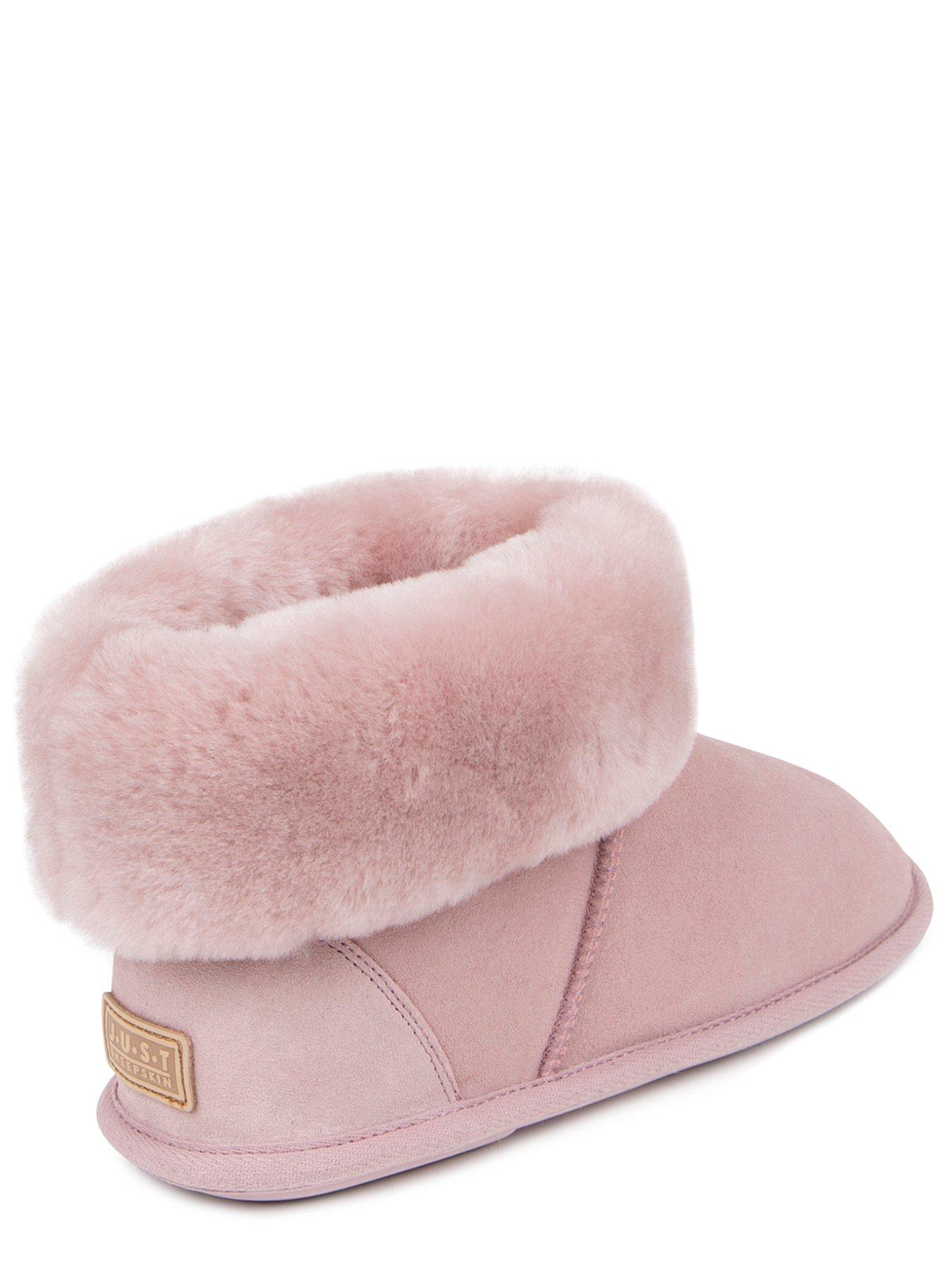 just-sheepskin-albery-sheepskin-bootie-slipper-pinkoutfit