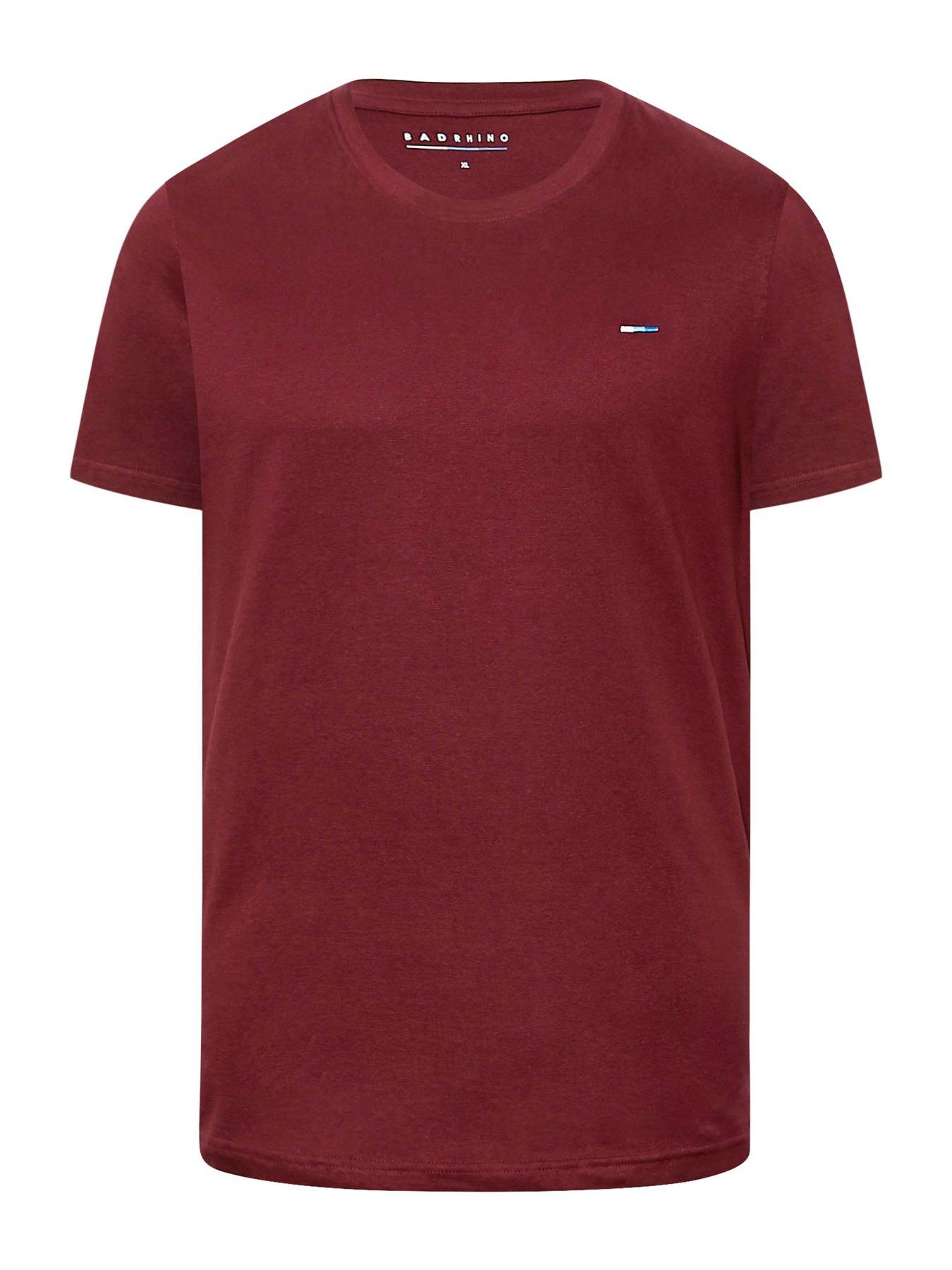 badrhino-bre-plain-short-sleeve-t-shirt-redback