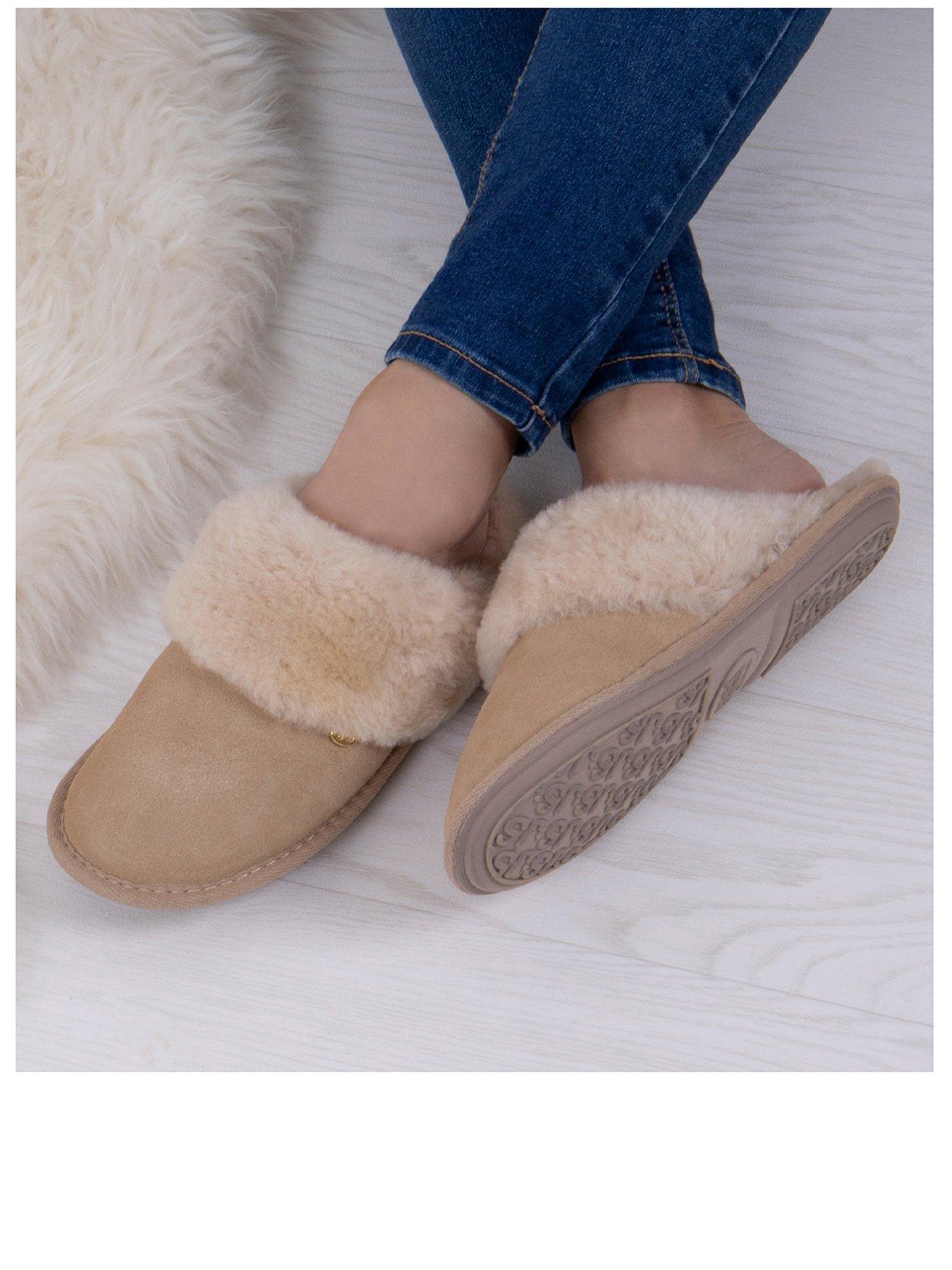 just-sheepskin-duchess-soft-cuff-sheepskin-mule-naturalstillFront