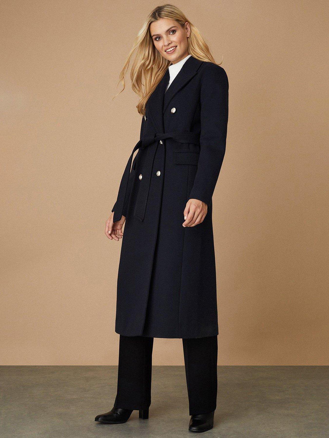 Navy tailored sales coat