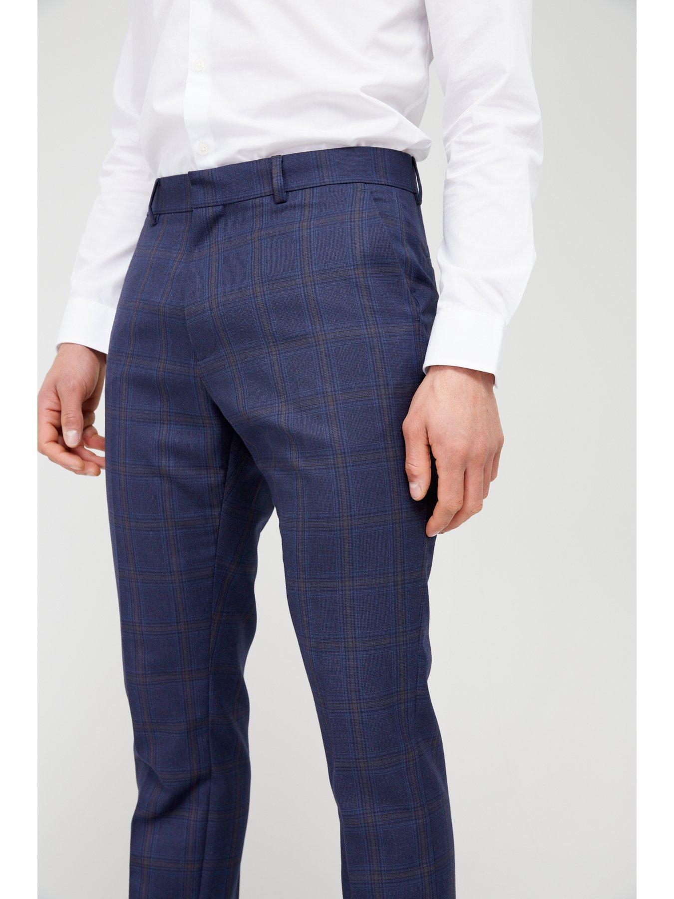 very-man-check-suit-trouser-navyoutfit