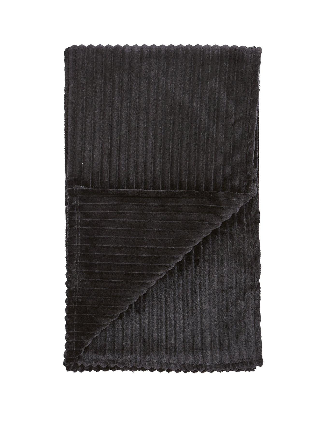 The Very Collection Ribbon Velour Throw