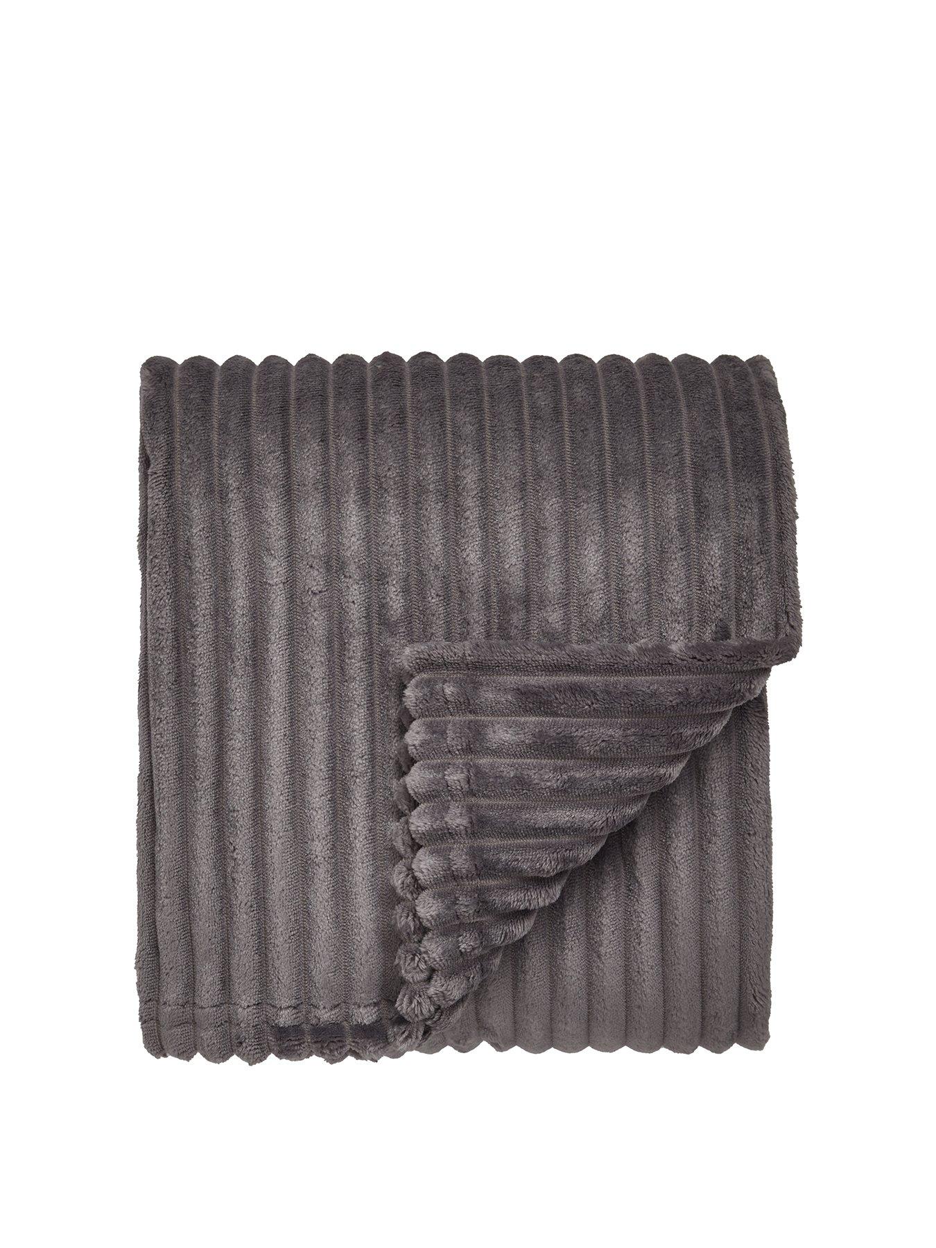 The Very Collection Ribbon Velour Throw