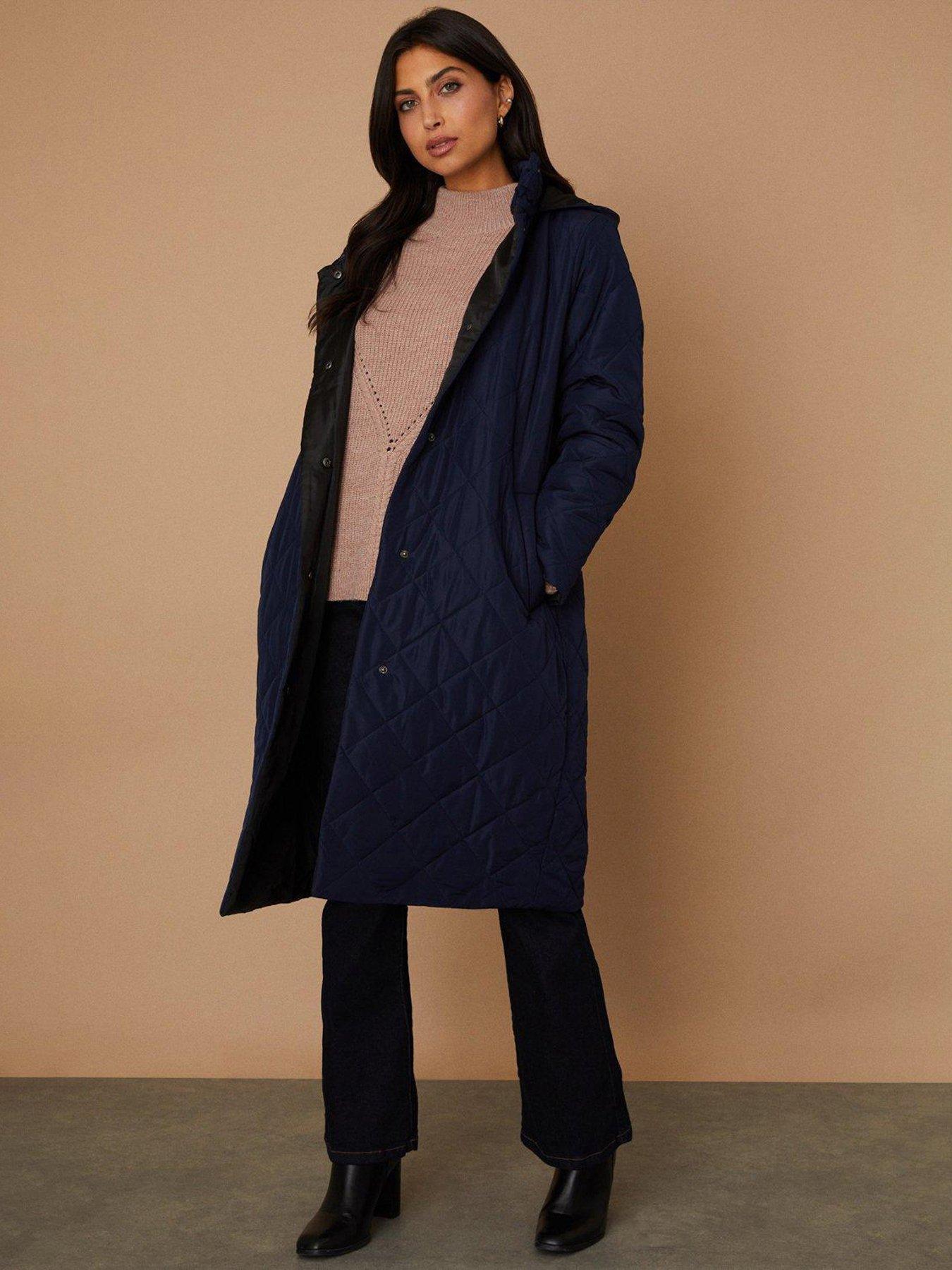 Wallis funnel cheap neck coat