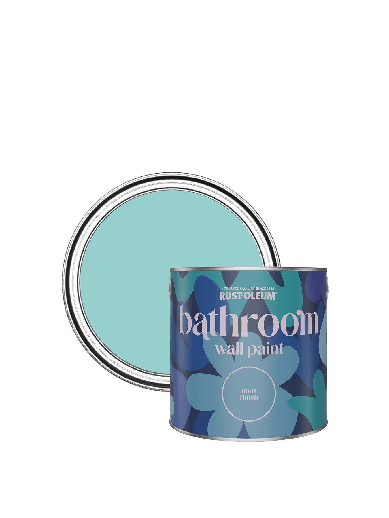 Rust-Oleum Bathroom Wall Paint in Teal – 2.5-litre tin