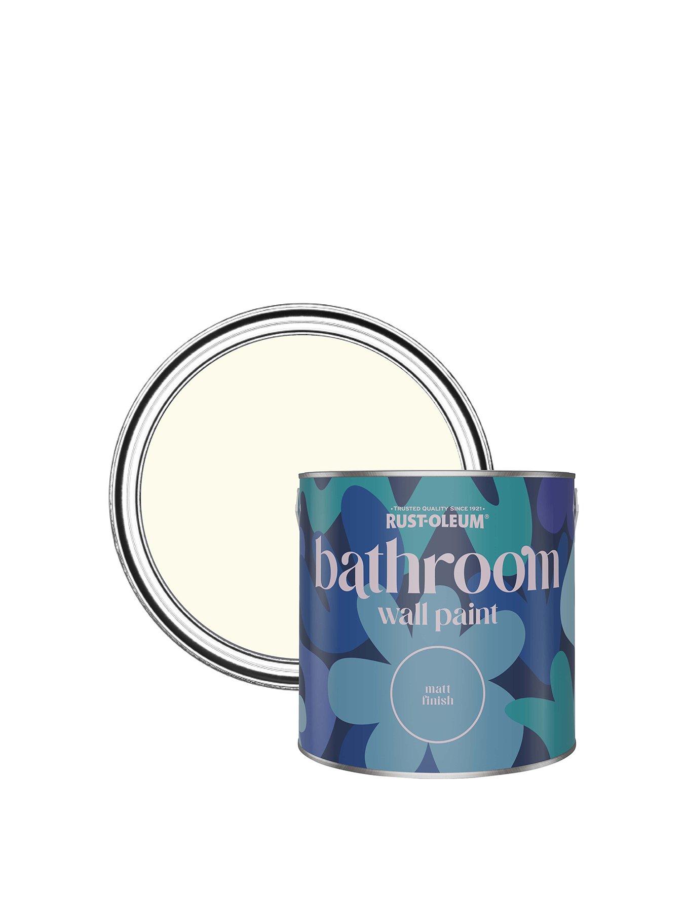 Image 1 of 4 of Rust-Oleum Bathroom Wall Paint in Antique White &ndash; 2.5-litre tin