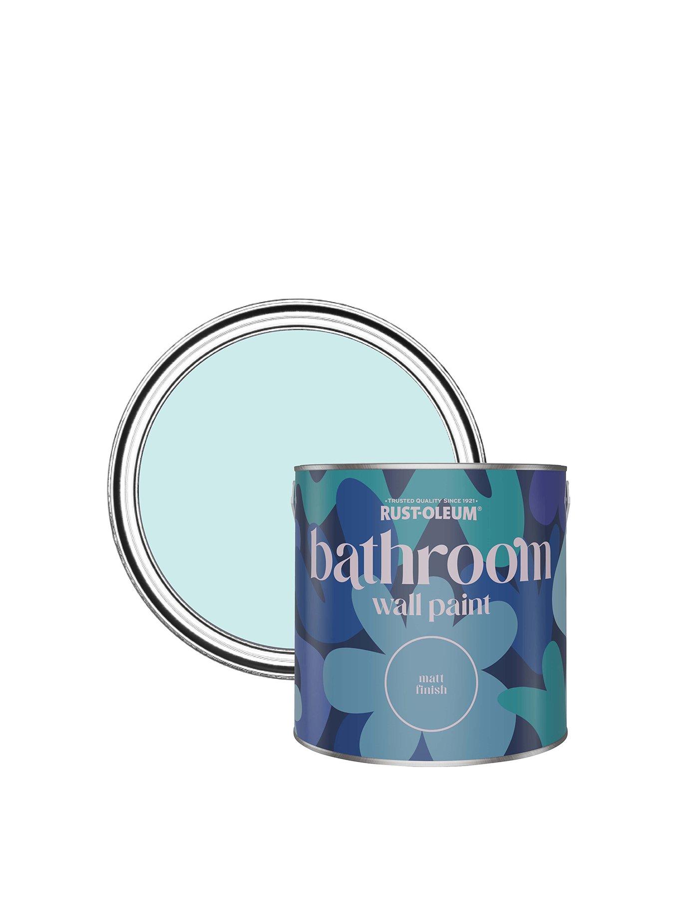 Image of Rust-Oleum Bathroom Wall Paint in Duck Egg – 2.5-litre tin