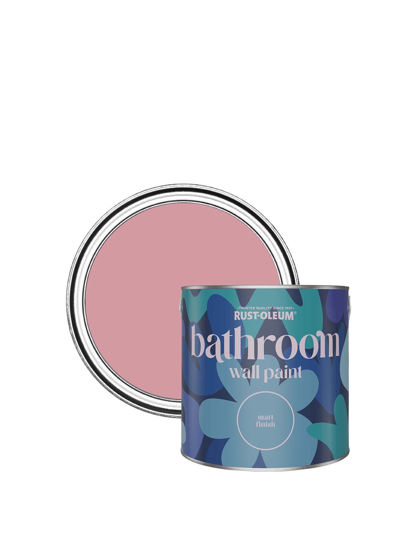 Rust-Oleum Bathroom Wall Paint in Dusky Pink – 2.5-litre tin