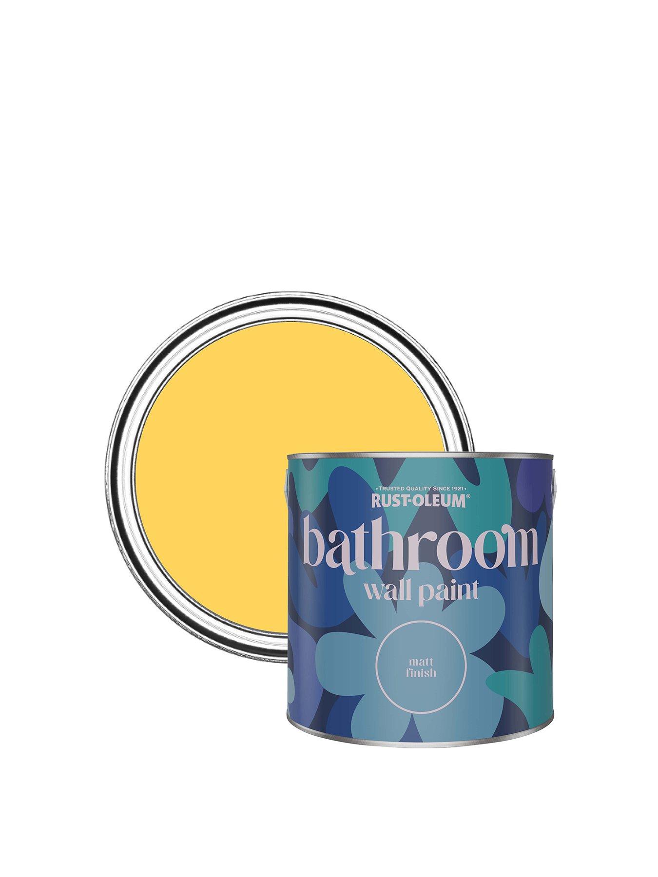 Rust-Oleum Bathroom Wall Paint in Lemon Jelly – 2.5-litre tin