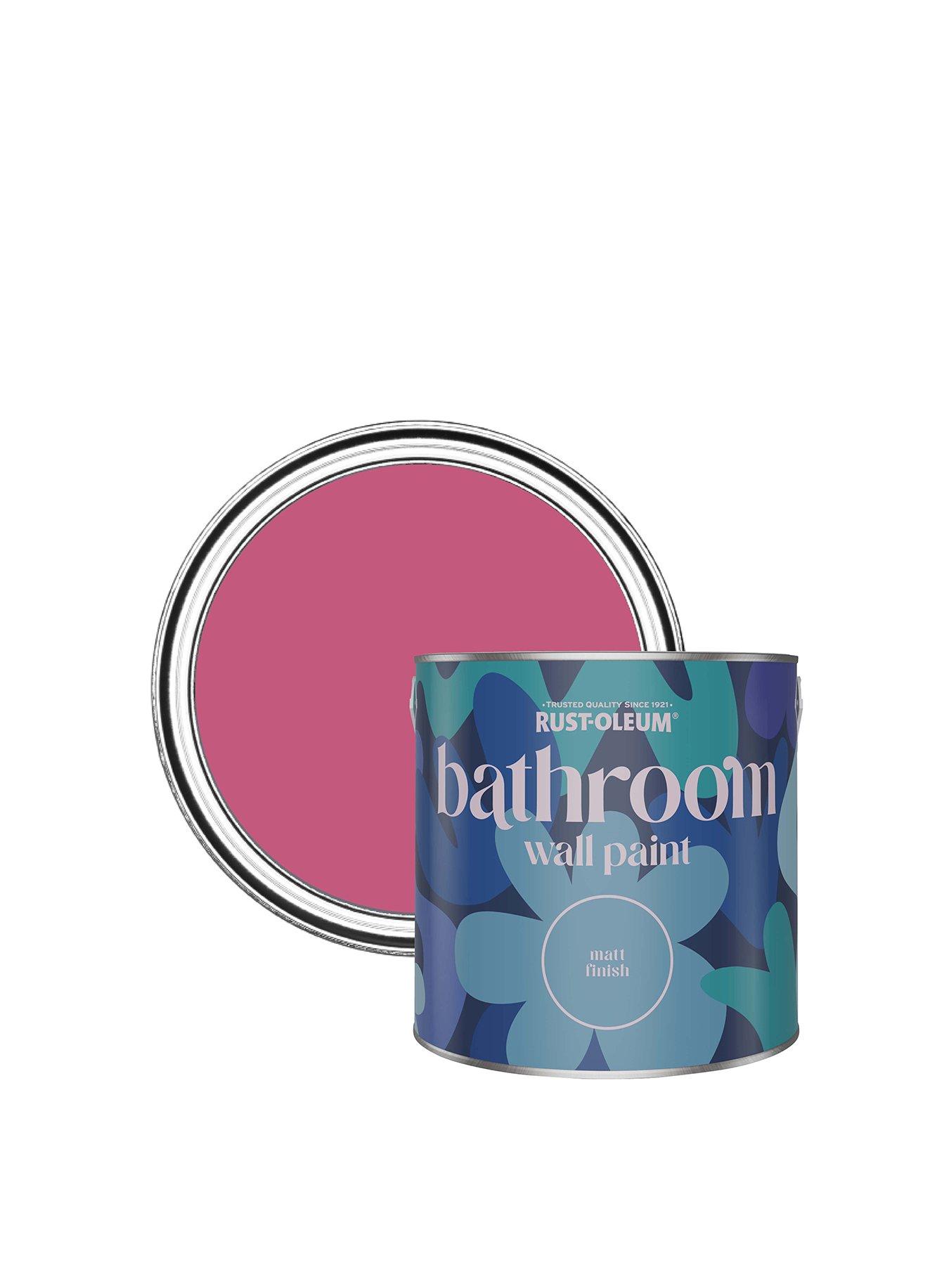 Image 1 of 4 of Rust-Oleum Bathroom Wall Paint in Raspberry Ripple &ndash; 2.5-litre tin