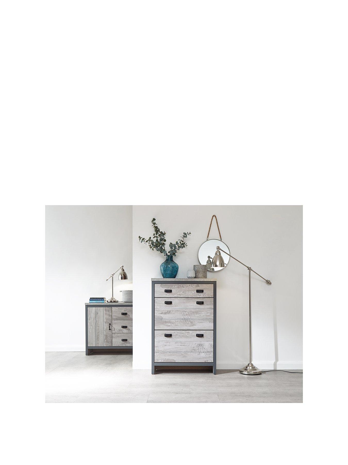 gfw-boston-2-tier-1-drawer-shoe-cabinetfront