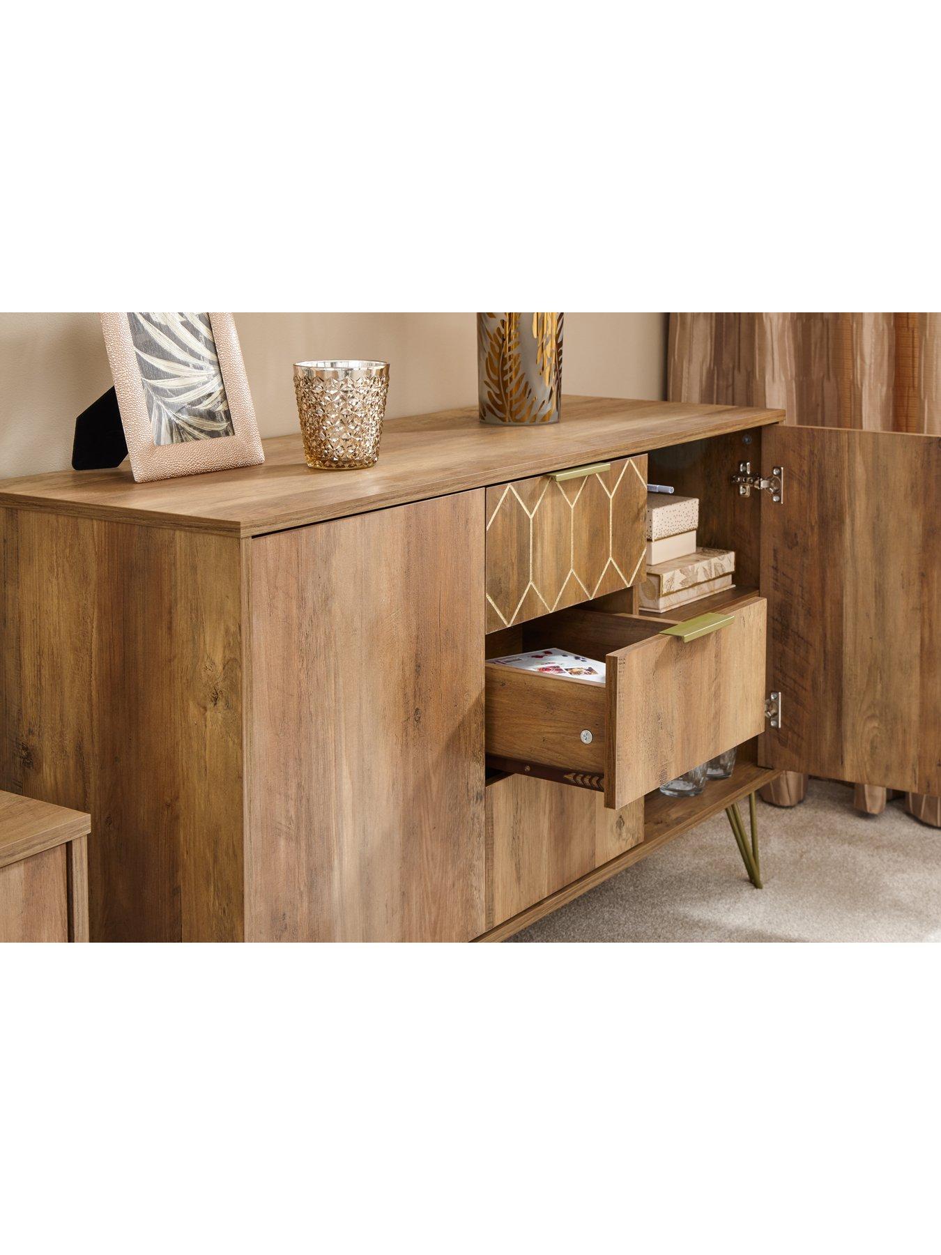 Image 3 of 6 of GFW Orleans 2 Door 3 Drawer Cabinet