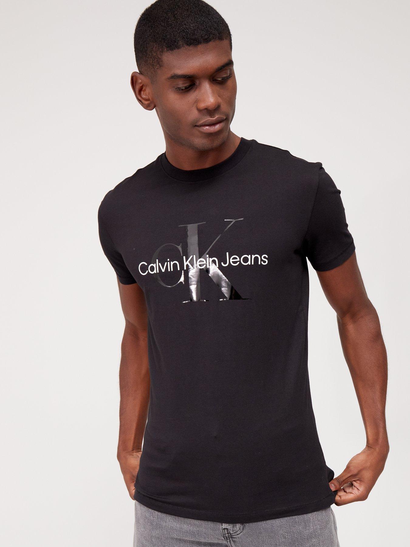 Buy Calvin Klein Jeans White Core Monogram Regular T-Shirt from Next Ireland