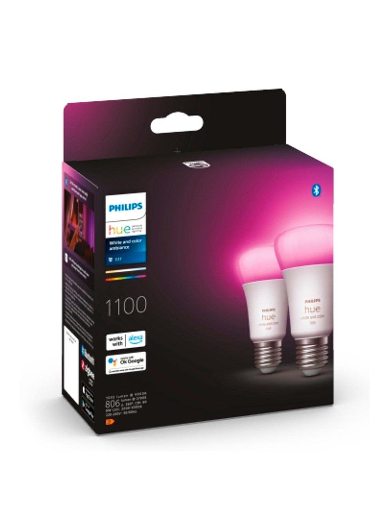 Image of Philips Hue Hue WCA 9W A60 E27 2-Pack UK