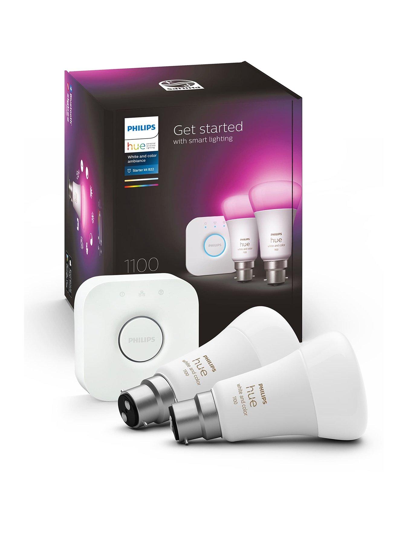 philips-hue-hue-white-amp-colour-ambiance-smart-bulb-2-pack-b22-starter-kit