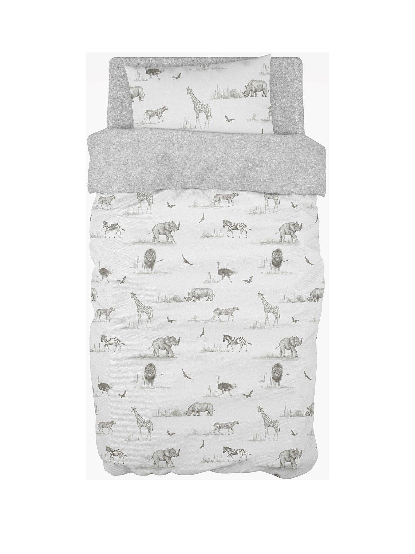 Bumper Bar Wraps Pillowcase And Personalised Fleece Unicorn Cot Bed Quilt 