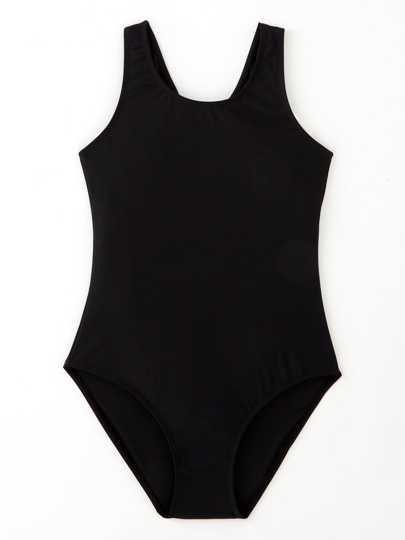 the-very-collection-girls-racer-back-swimsuit-blackstillFront