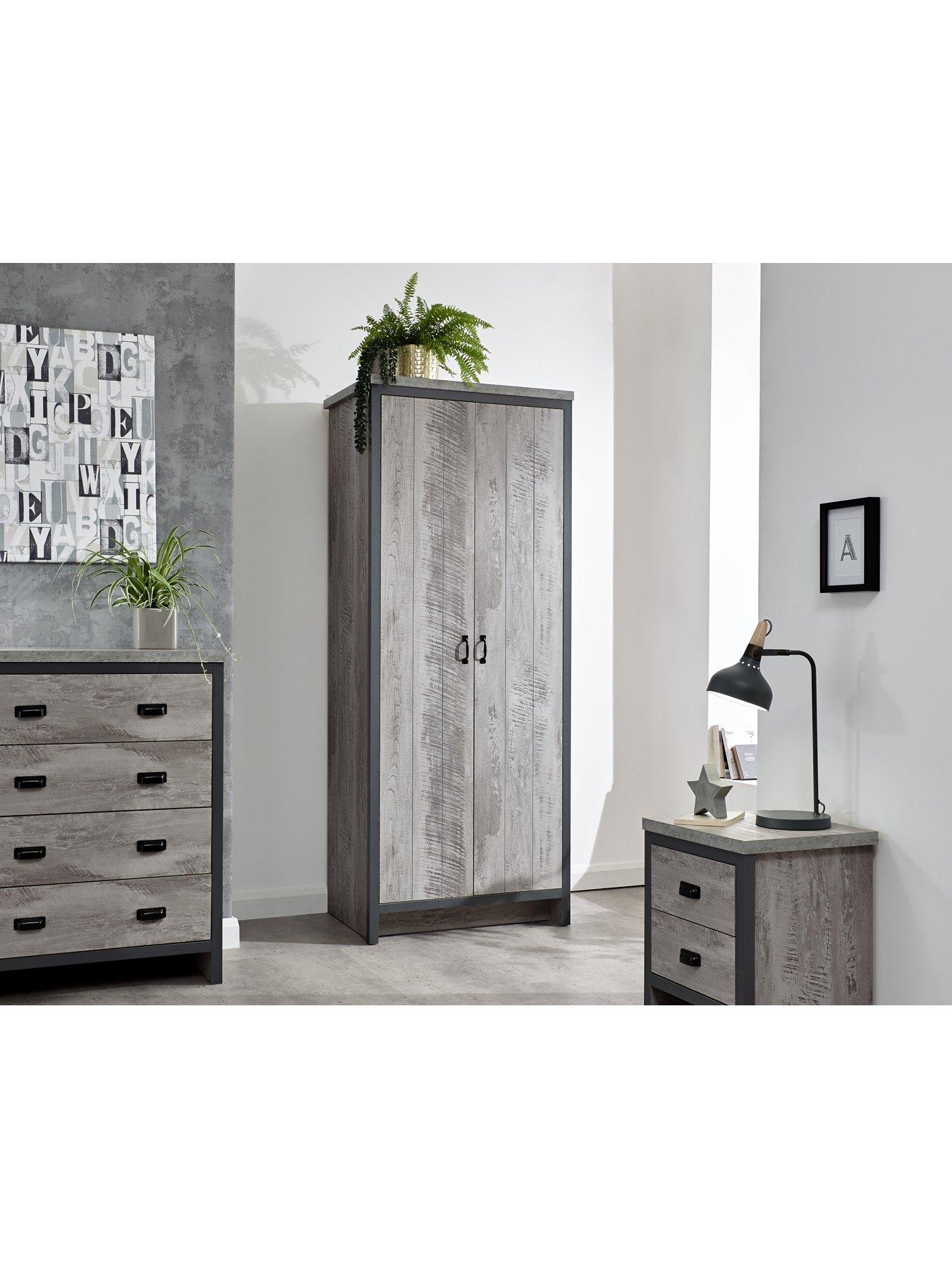 gfw-boston-3-piece-package-2-door-wardrobe-4-drawer-chestnbspbedside-chest-greystillFront