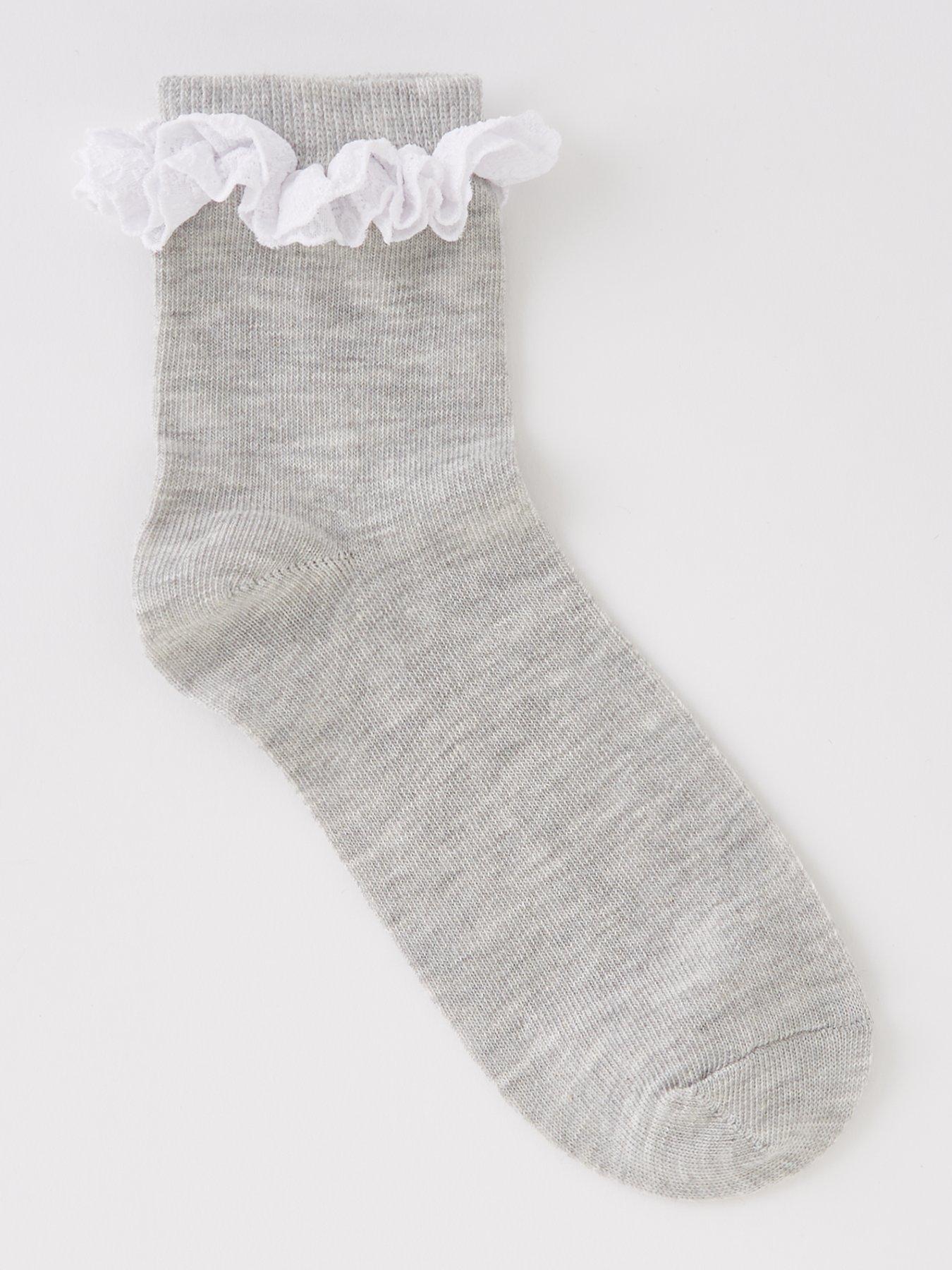 Image 2 of 4 of Everyday Girls 5 Pack Occasion Broderie Frill Socks - Multi