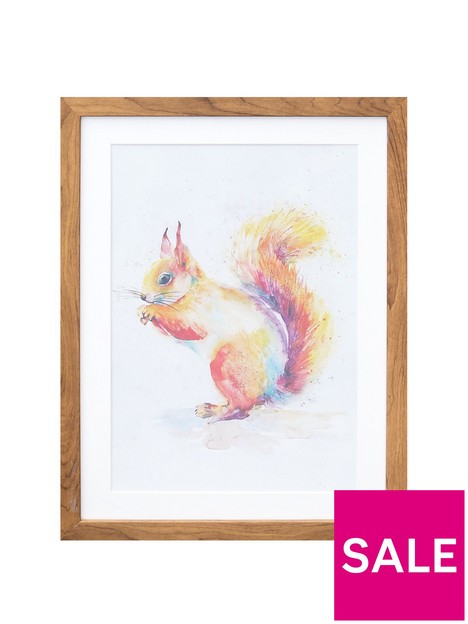 arthouse-splash-squirrel-framed-print