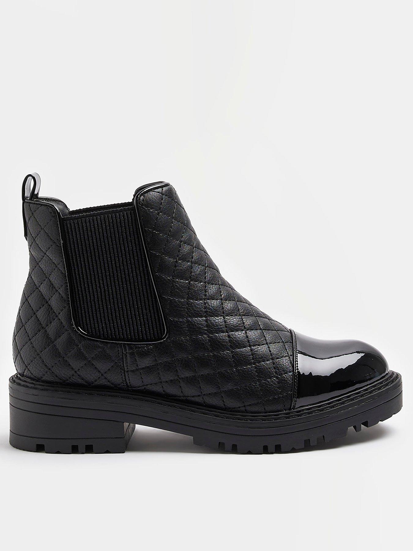 Quilted store chelsea boots