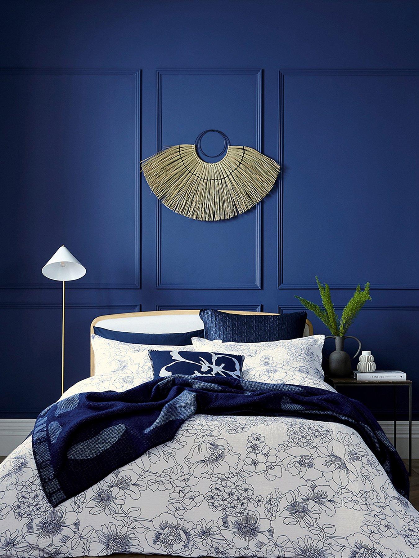Image 1 of 6 of Ted Baker Ted Baker Magnolia Navy Cushion 50x50cm