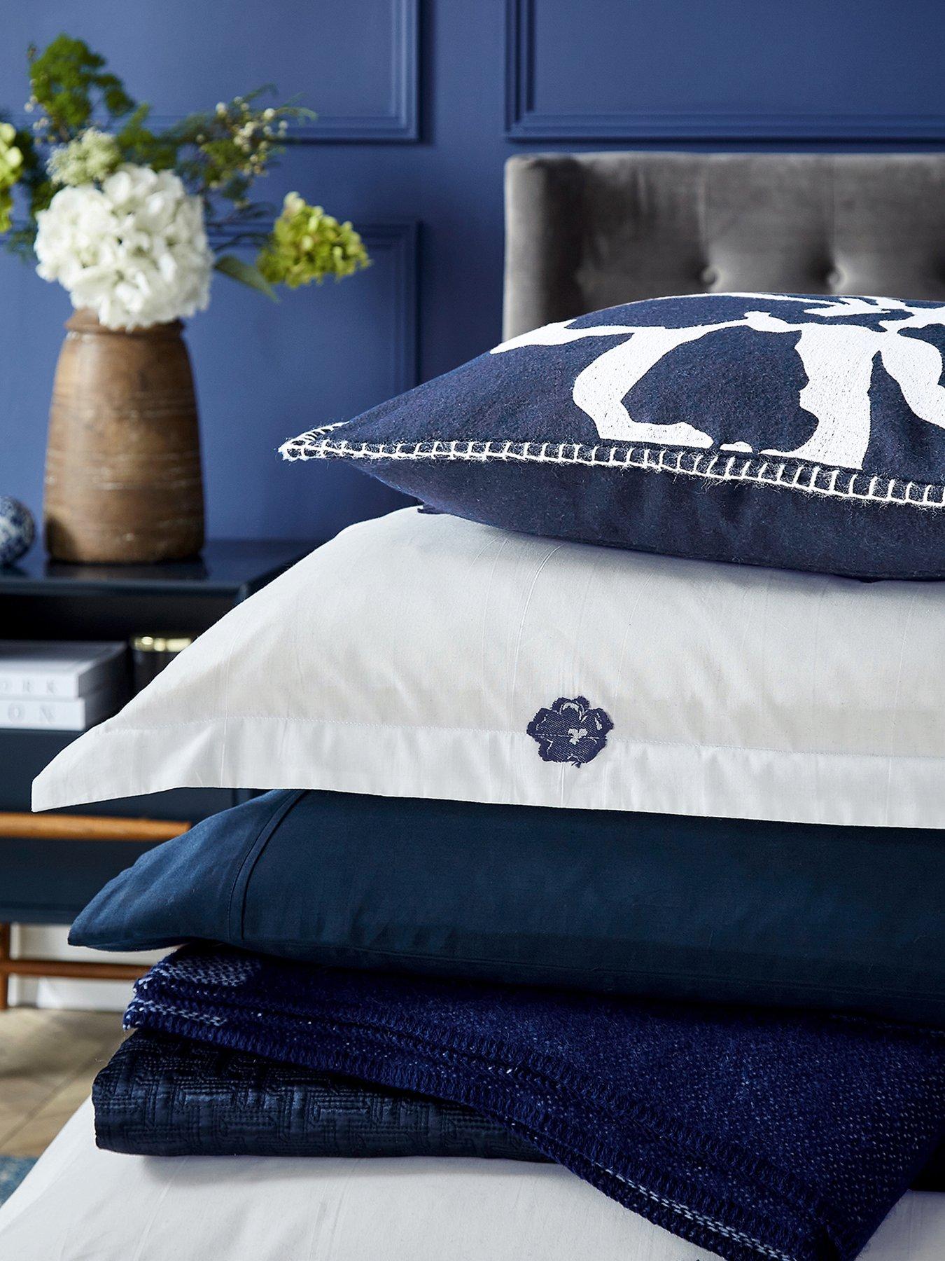 Image 3 of 6 of Ted Baker Ted Baker Magnolia Navy Cushion 50x50cm