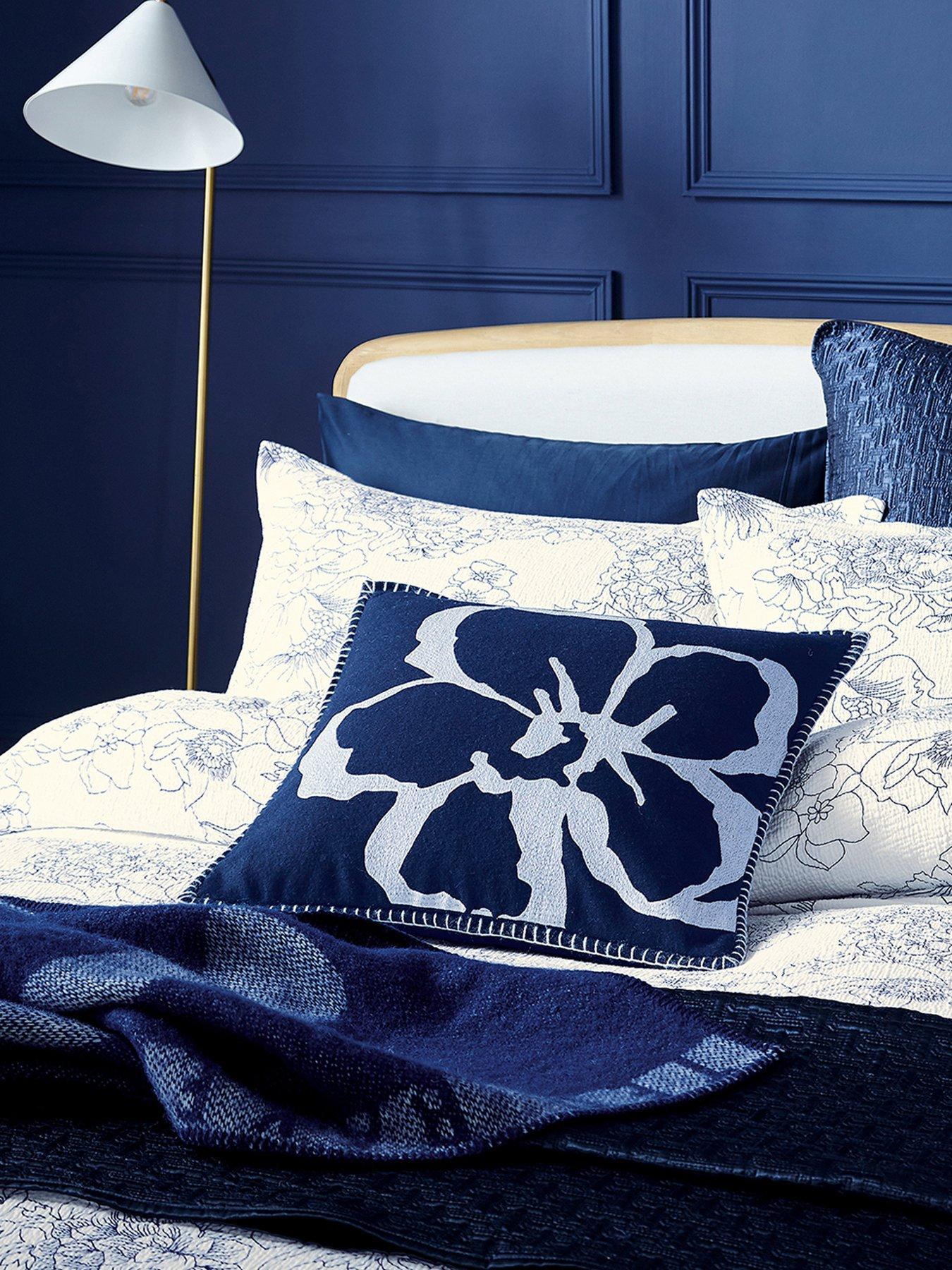 Image 5 of 6 of Ted Baker Ted Baker Magnolia Navy Cushion 50x50cm