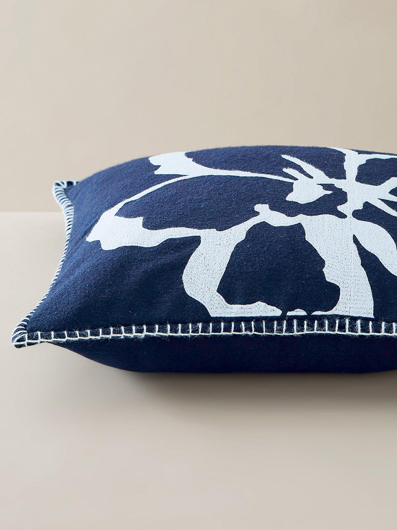 Image 6 of 6 of Ted Baker Ted Baker Magnolia Navy Cushion 50x50cm