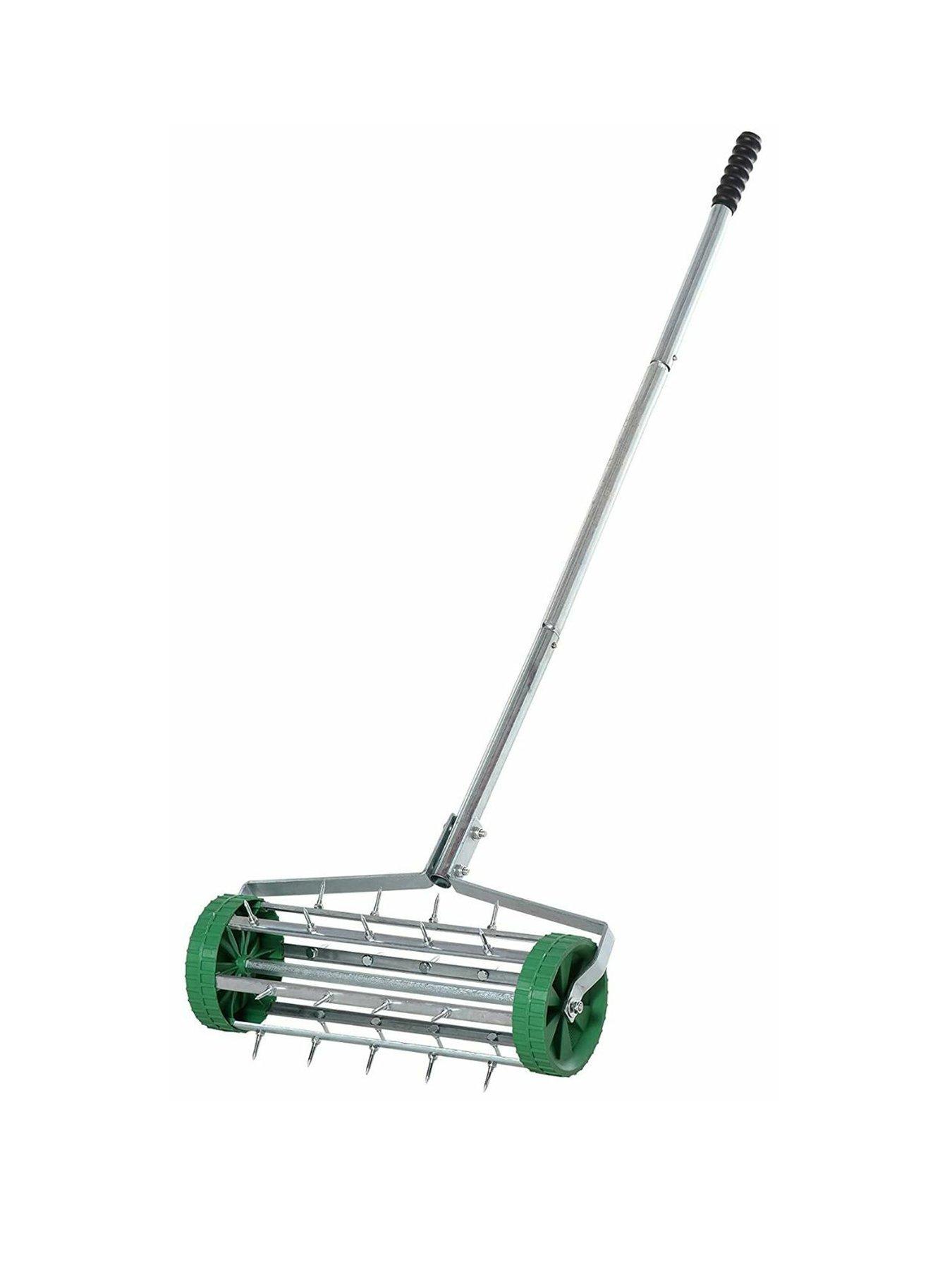 Image of OutSunny Outsunny Metal 5 Spike Lawn Aerator Roller Green