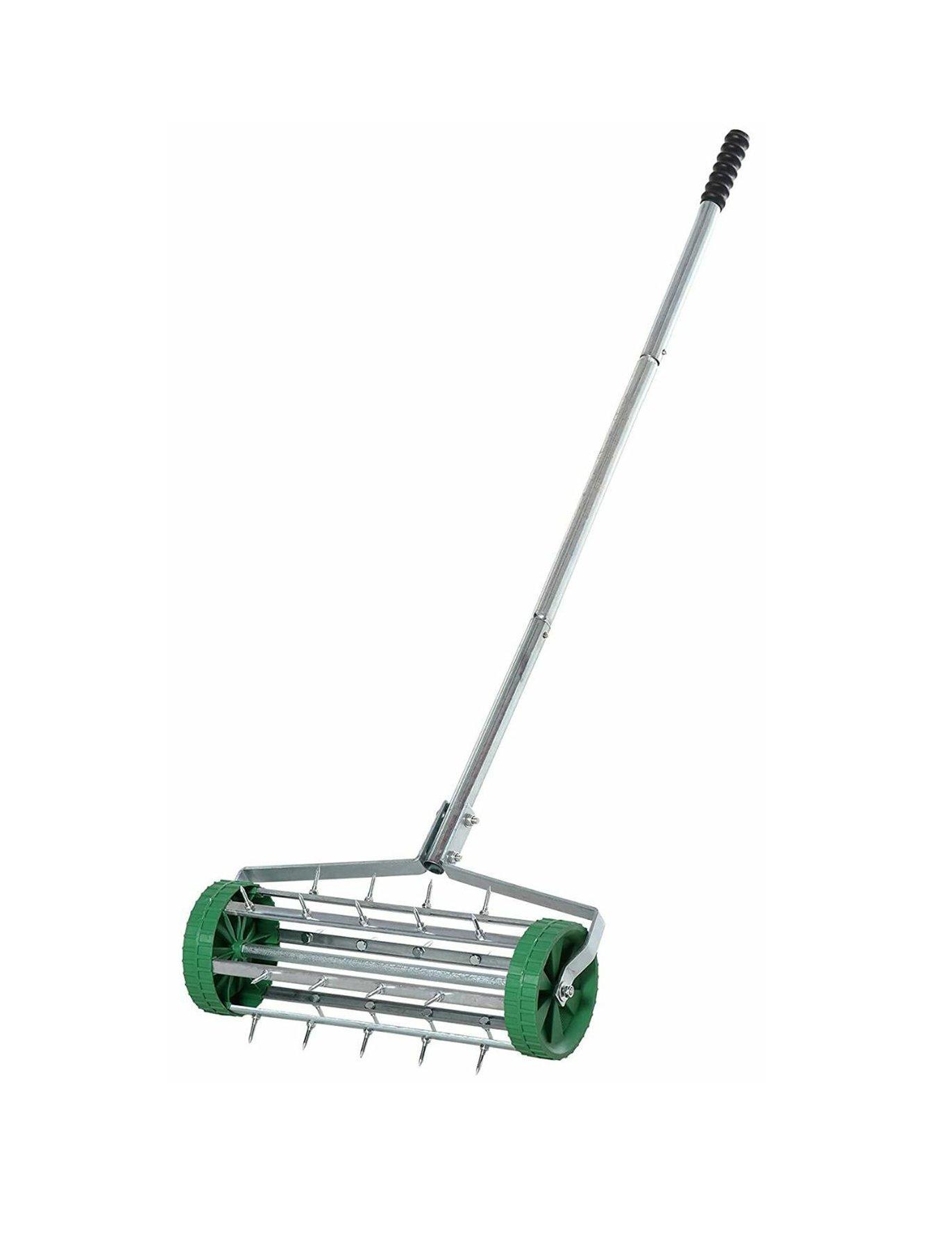 outsunny-outsunny-metal-5-spike-lawn-aerator-roller-greenfront