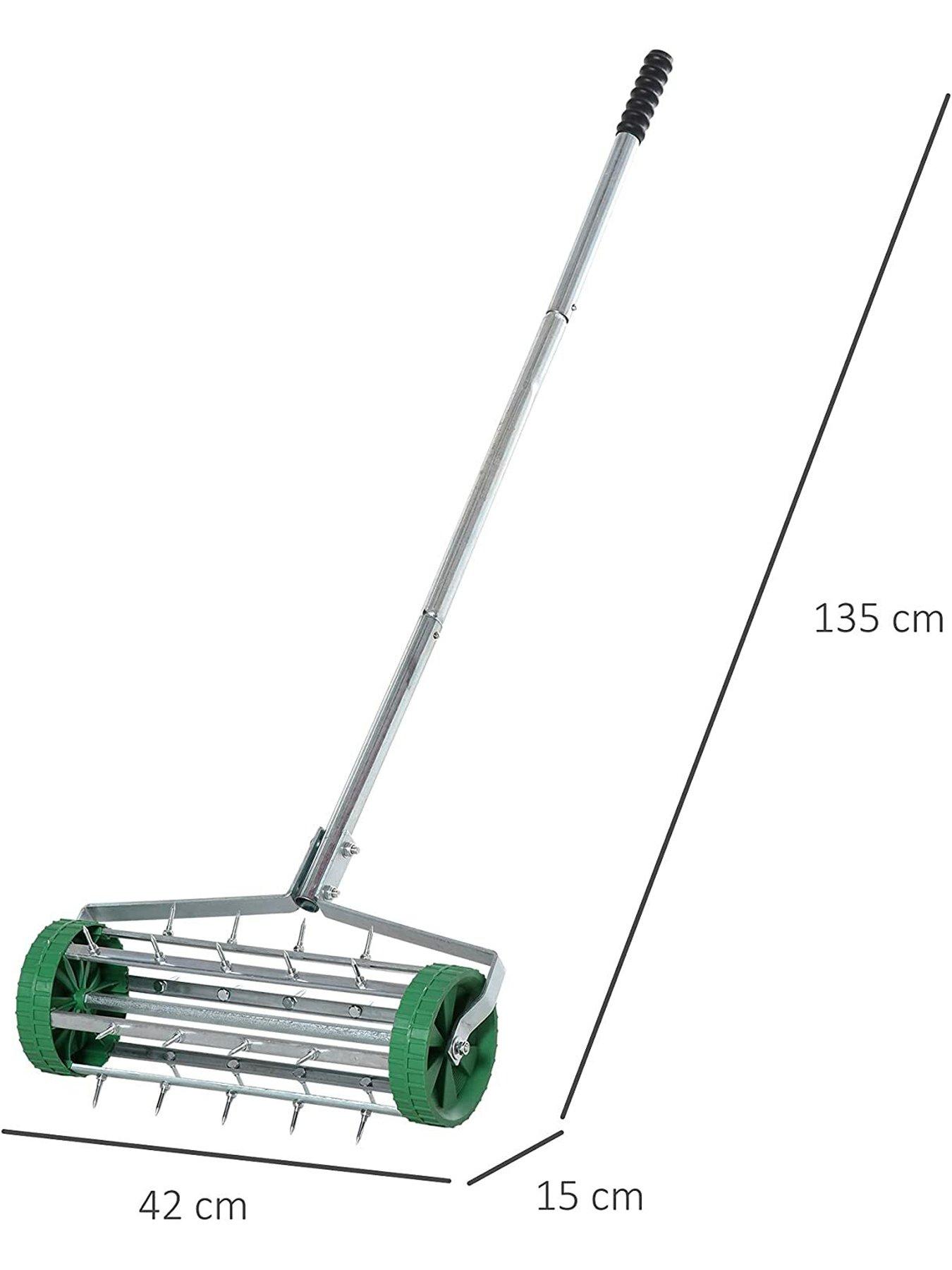 outsunny-outsunny-metal-5-spike-lawn-aerator-roller-greenstillFront