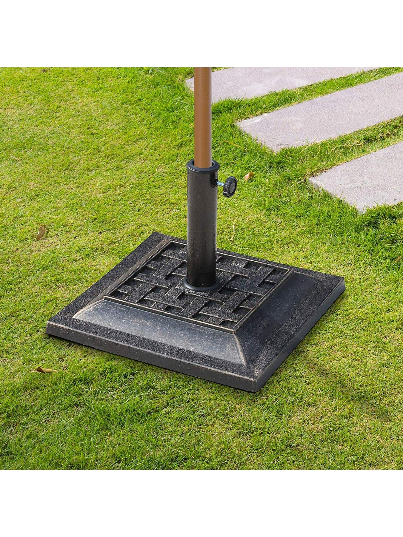 Image 2 of 7 of OutSunny Square Shape Umbrella Stand&nbsp;-&nbsp;Bronze