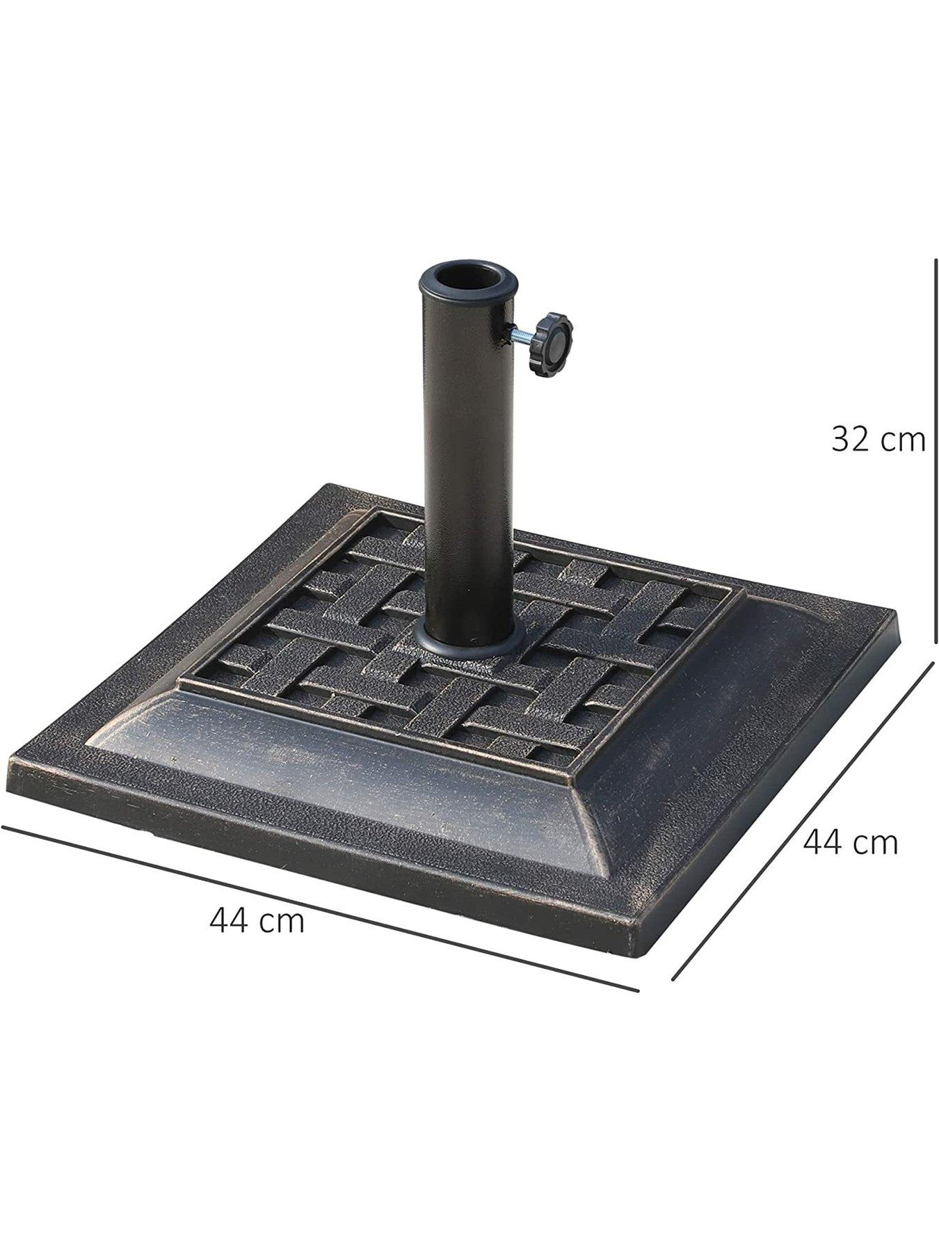 Image 3 of 7 of OutSunny Square Shape Umbrella Stand&nbsp;-&nbsp;Bronze