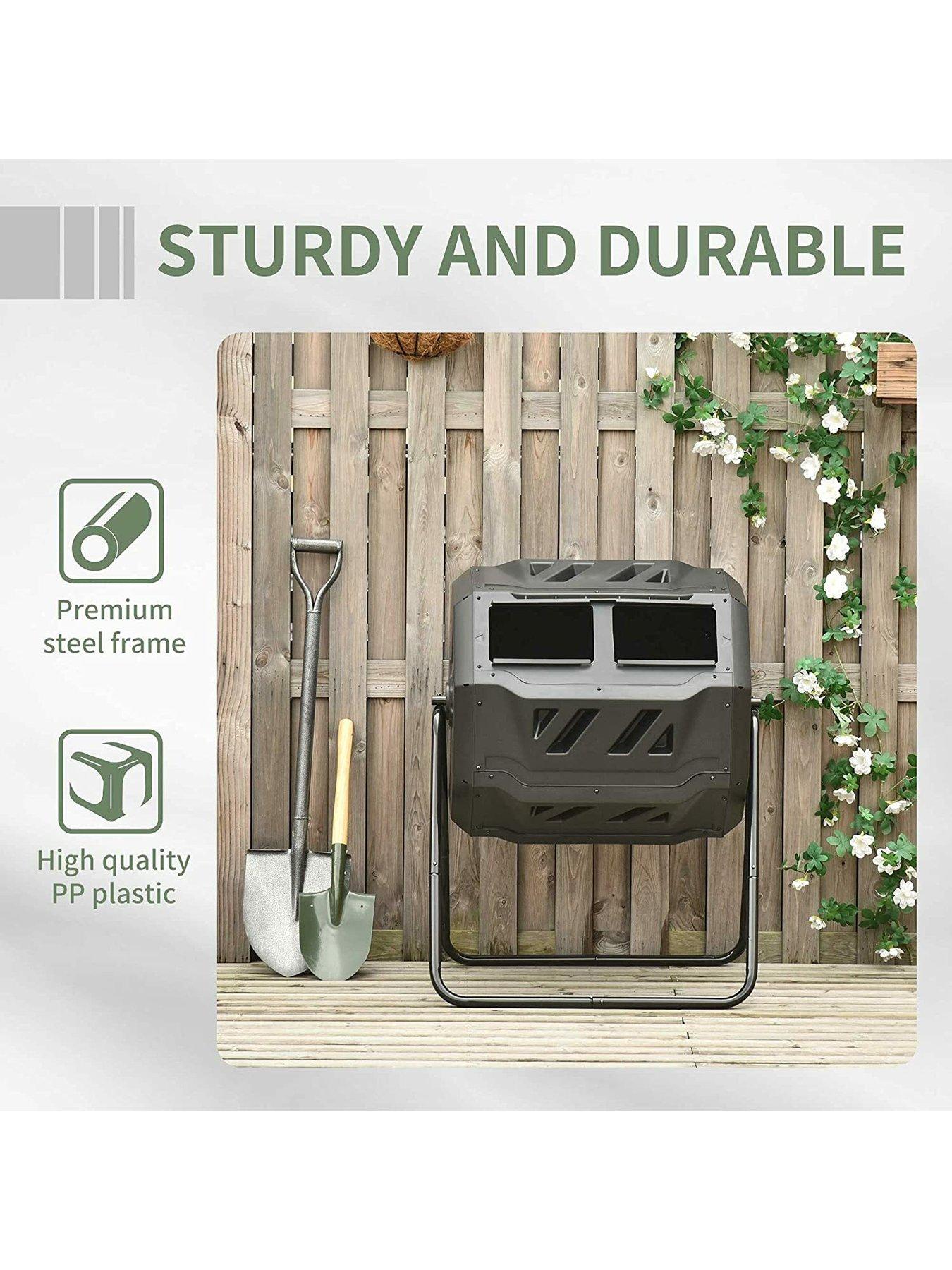 outsunny-outsunny-garden-compost-bin-dual-tumbler-rotating-outdoor-composter-with-sliding-doorsdetail