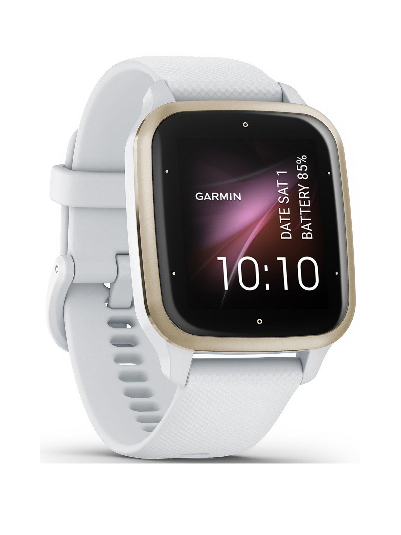 Image 1 of 7 of Garmin Venu Sq 2 Smartwatch -&nbsp;White/Cream Gold, WW